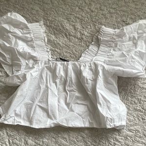 Zara cropped blouse